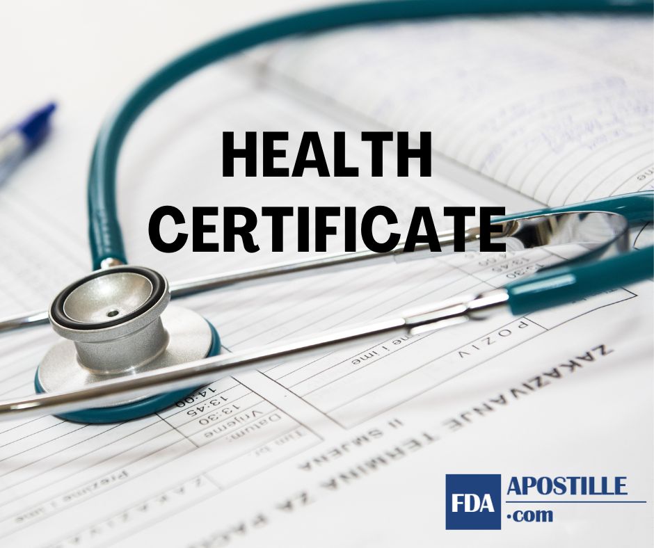 Considerations to Know About Health Certificate Dazzle Way