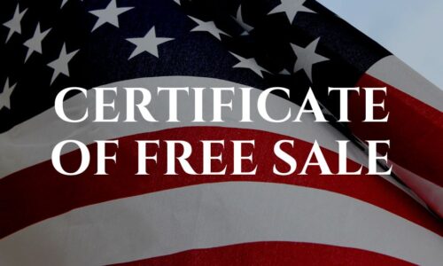 Detailed Notes on Certificate of Free Sale